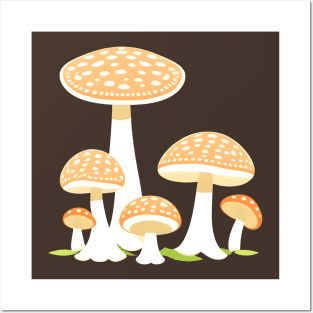 Mushroom Cluster 02 Posters and Art